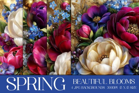 Beautiful Spring Blooms Backgrounds, S8: A Fresh Canvas