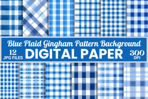 Blue Plaid Gingham Pattern Backgrounds: A Designer's Guide
