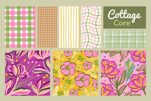 Cottagecore Summer Floral Backgrounds: A Digital Toolkit