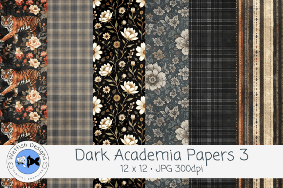 Dark Academia JPG Backgrounds 3: The Scholarly Digital Papers
