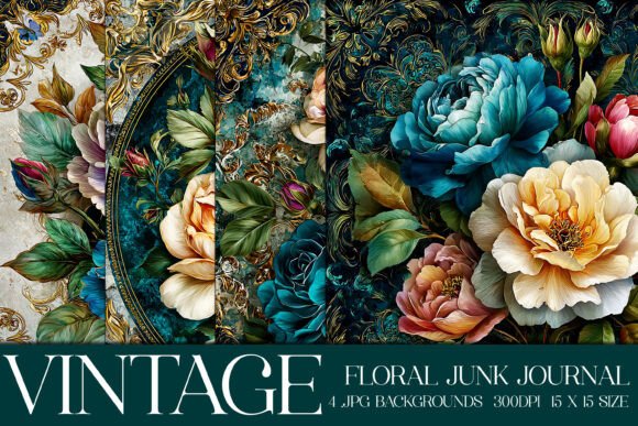 Elevate Your Designs with Luxury Floral Flowers Backgrounds, S1