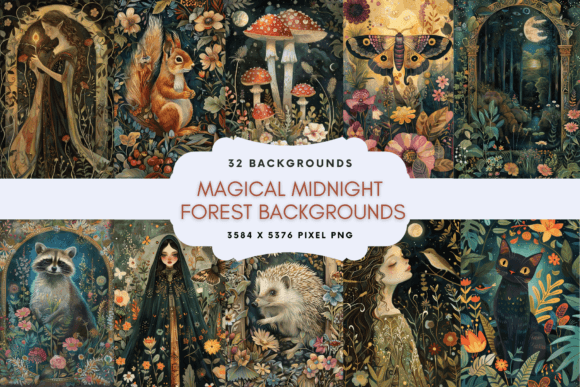 Enchanting Visuals: Unlocking the Power of Magical Midnight Forest Backgrounds