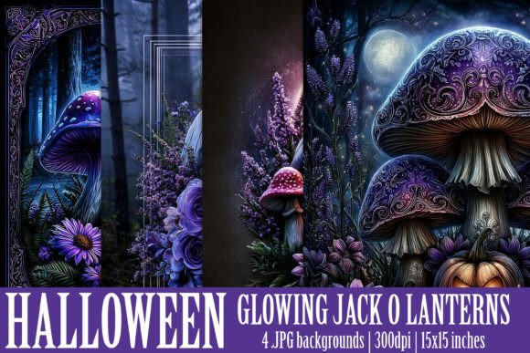 Halloween Glowing Pumpkin Backgrounds S1: A Designer's Guide