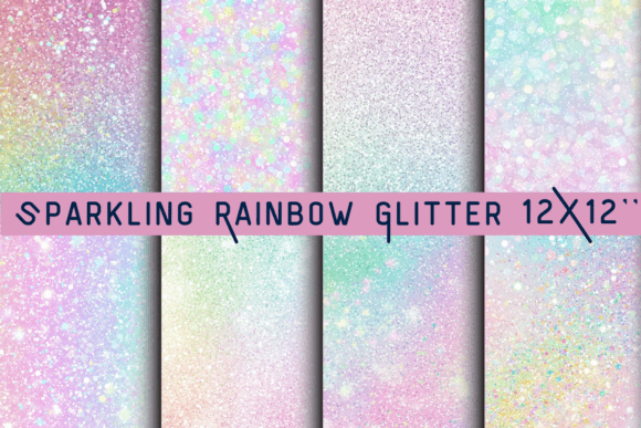 Sparkling Rainbow Glitter Backgrounds: Elevate Your Designs with Vibrant Energy