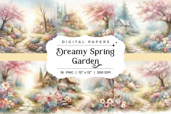 Transform Your Projects with Dreamy Spring Garden Backgrounds