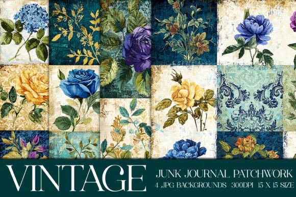 Vintage Quilt Style Backgrounds: A Designer's Layering Toolkit